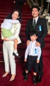 梅村みずほの家族写真