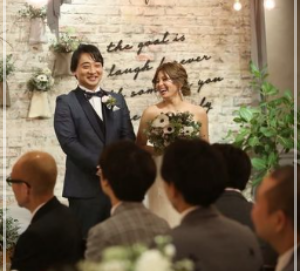 ジャンポケ斉藤さんと瀬戸サオリの結婚式画像