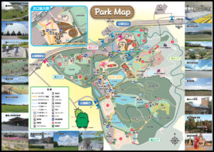Aichiアニソンフェスの会場モリコロパークの園内マップ