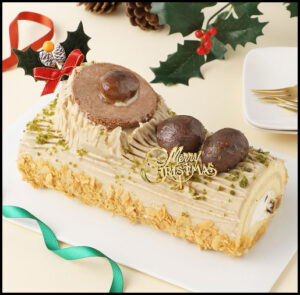 【レ・サンス】高島屋クリスマスケーキのブッシュドノエル2023の画像